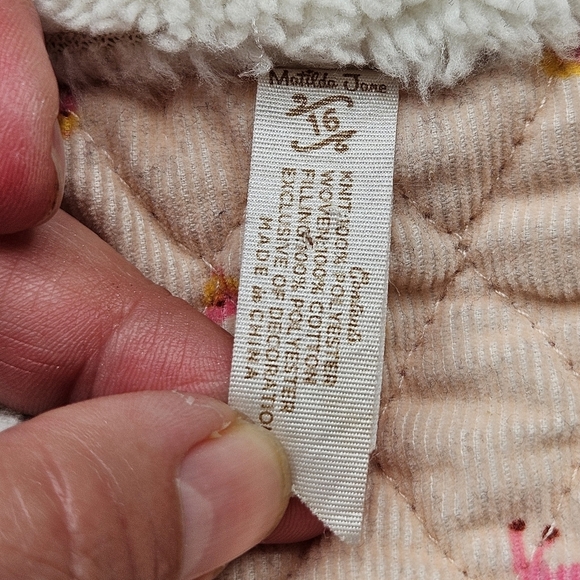 Matilda Jane Girl's 16 Vest Quilted Horse Pattern Shearling Reversable - Picture 4 of 10